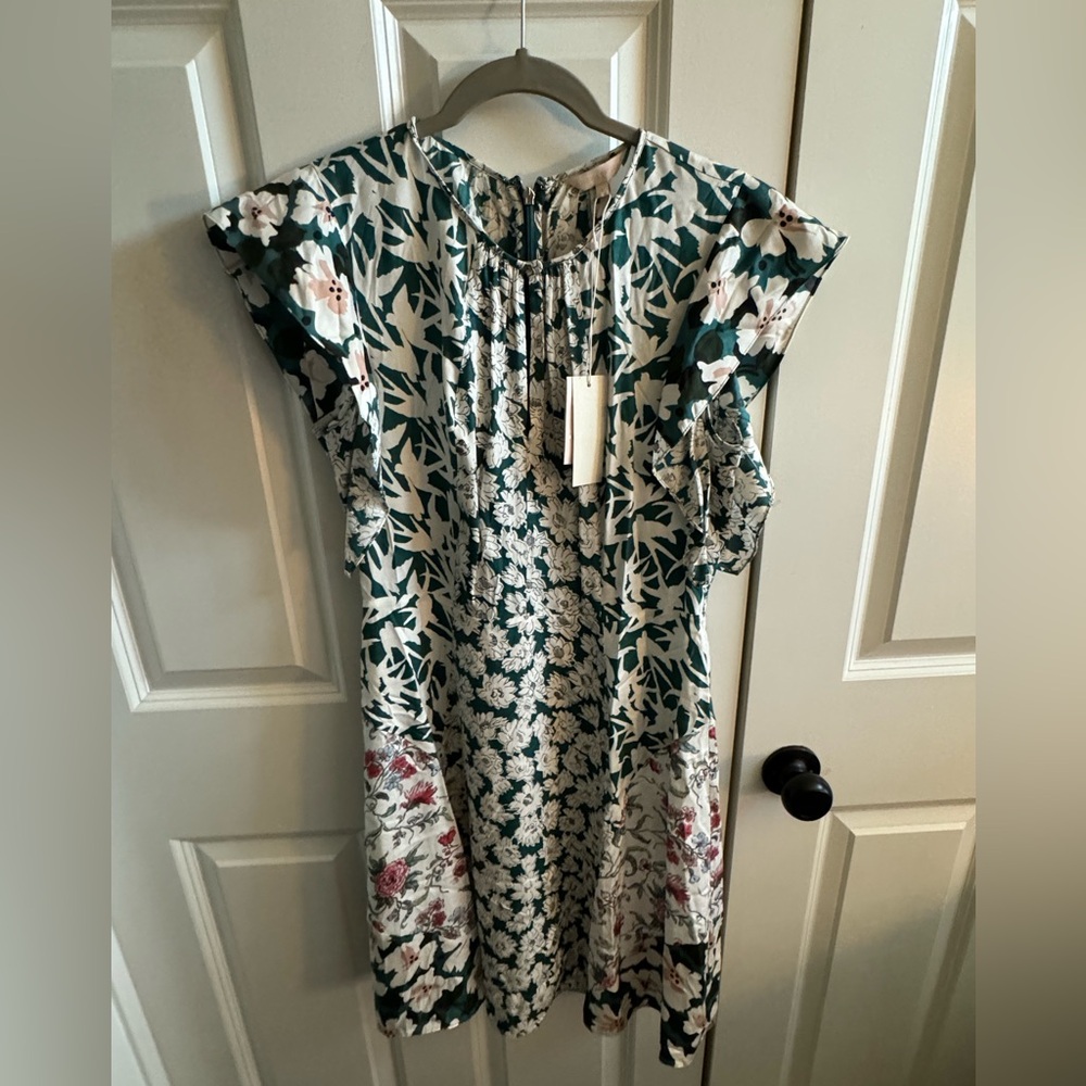 NWT Rebecca Taylor Mix Print Dress